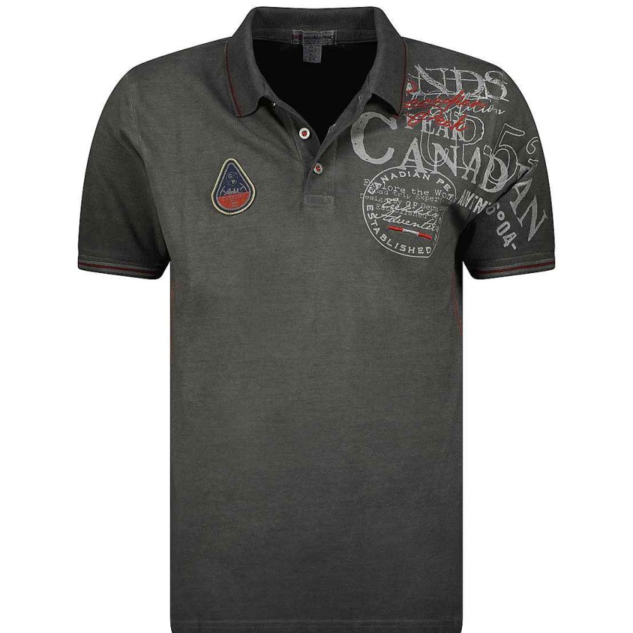 Homme Canadian Peak Polo | Kadventureak Black Rm Men 419