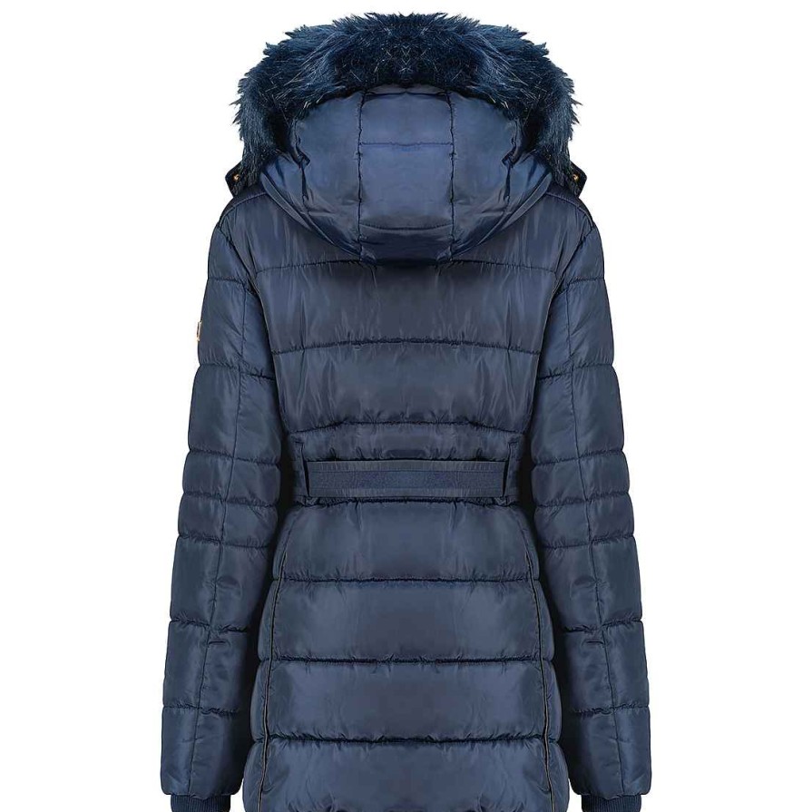 Femme Canadian Peak Parka | Beckmai Navy Lady Rm 054