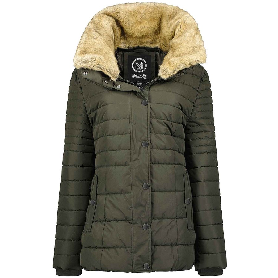 Femme Canadian Peak Parka | Bellemai Kaki Rm Lady 001