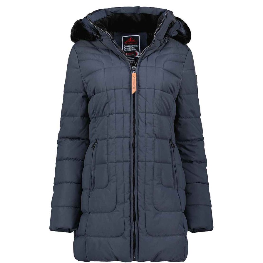 Femme Canadian Peak Parka | Braceleak Navy Rm Bs Lady 001