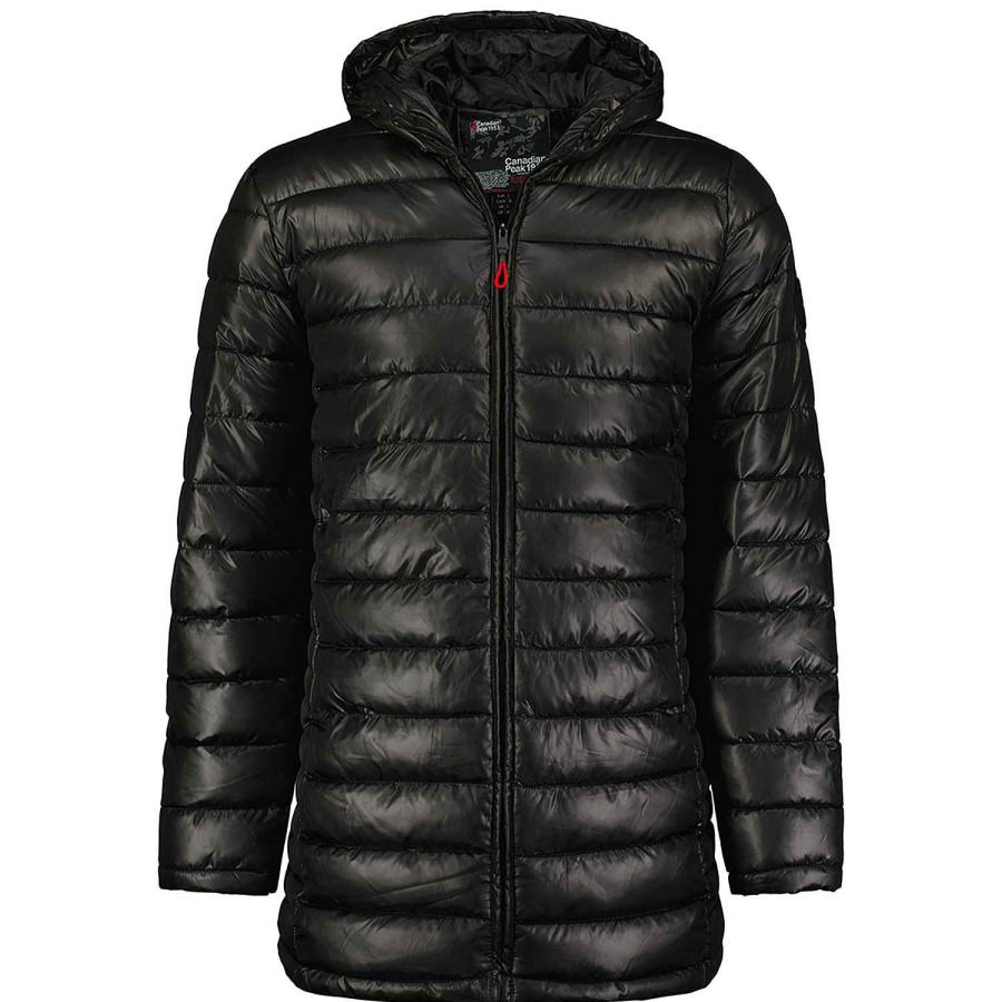 Homme Canadian Peak Blouson | Calendreak Hood Long Black Rm Cp Men 096