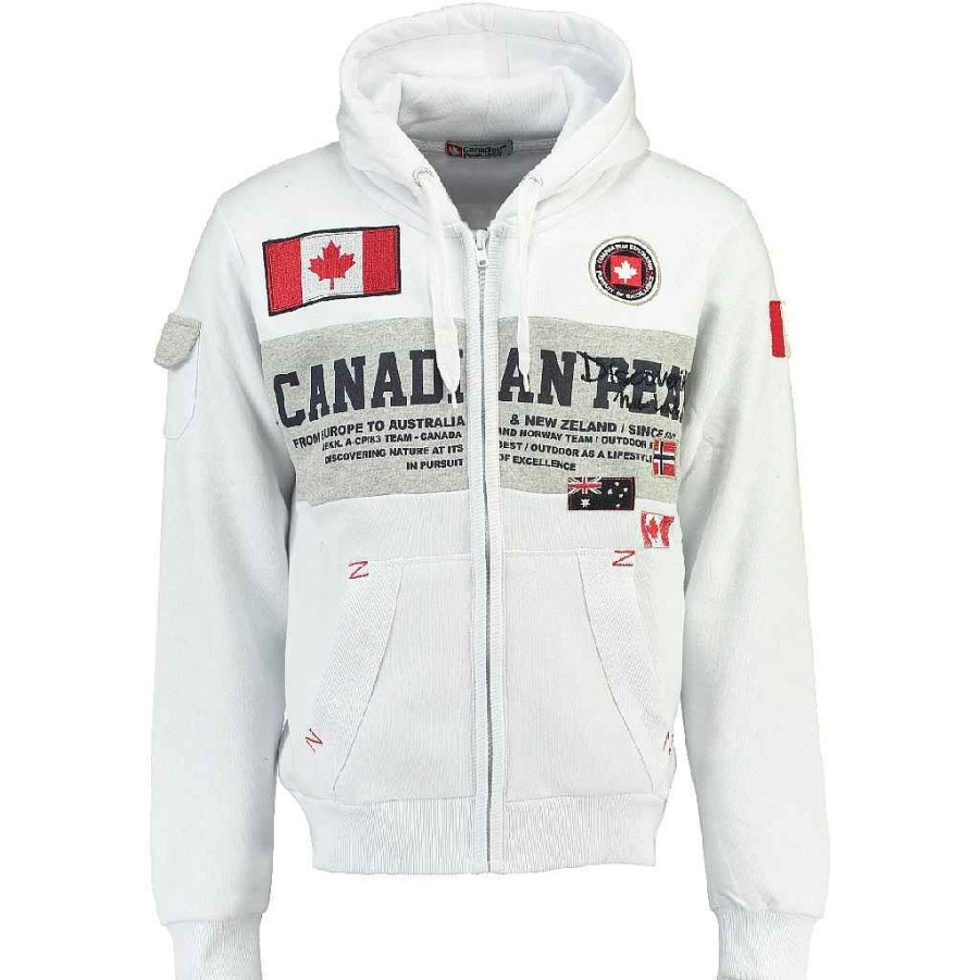 Homme Canadian Peak Transpirer | Fipeak White Rm Men 054