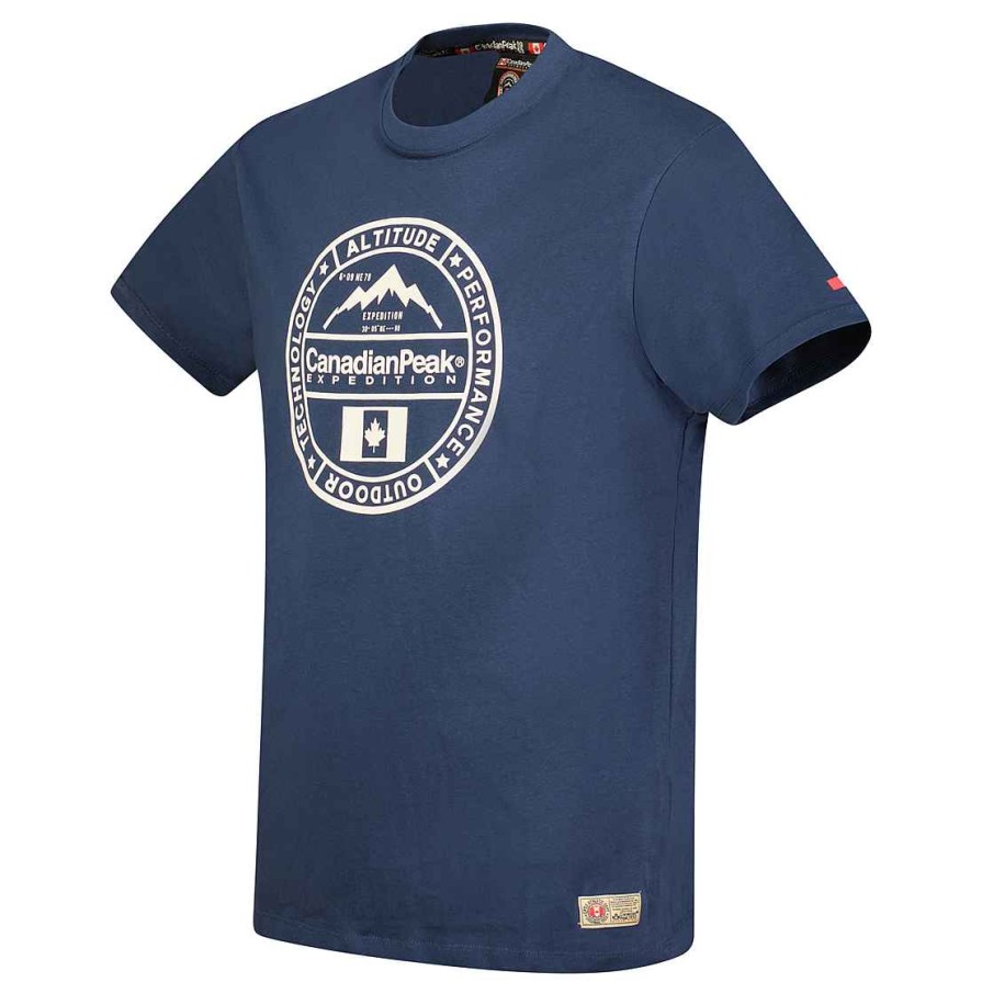 Homme Canadian Peak T-Shirt | Jacobeak Navy Rm Men 249