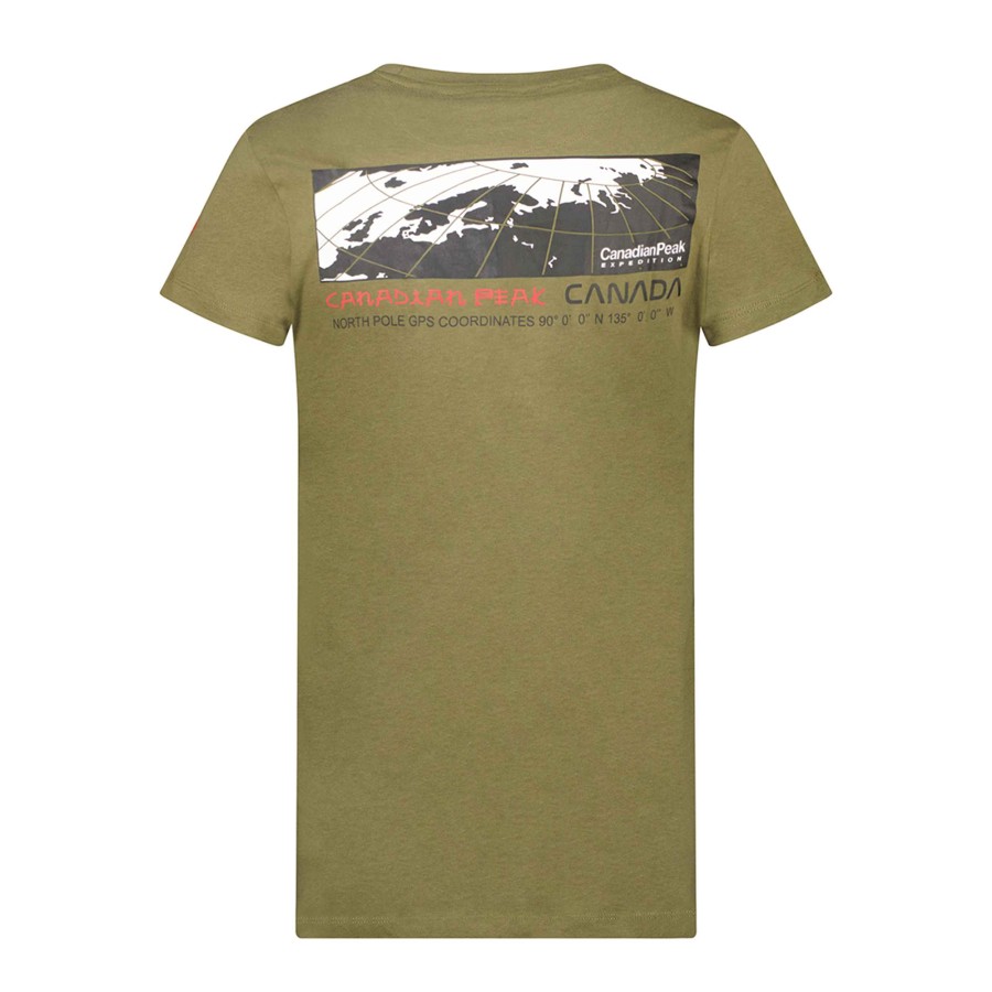 Homme Canadian Peak T-Shirt | Jholmeak Kaki Rm Men 249