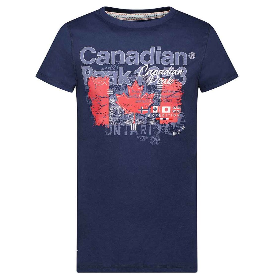 Homme Canadian Peak T-Shirt | Jetchupeak Navy Rm Men 235