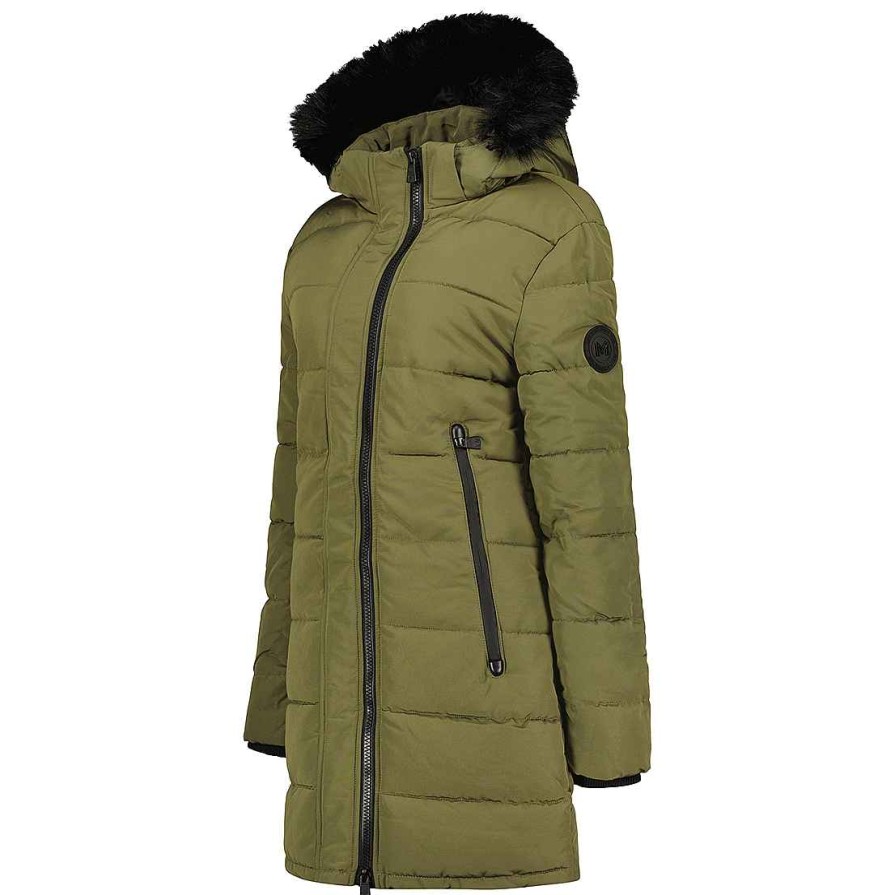 Femme Canadian Peak Parka | Autruchemai Olive Mt Lady 001