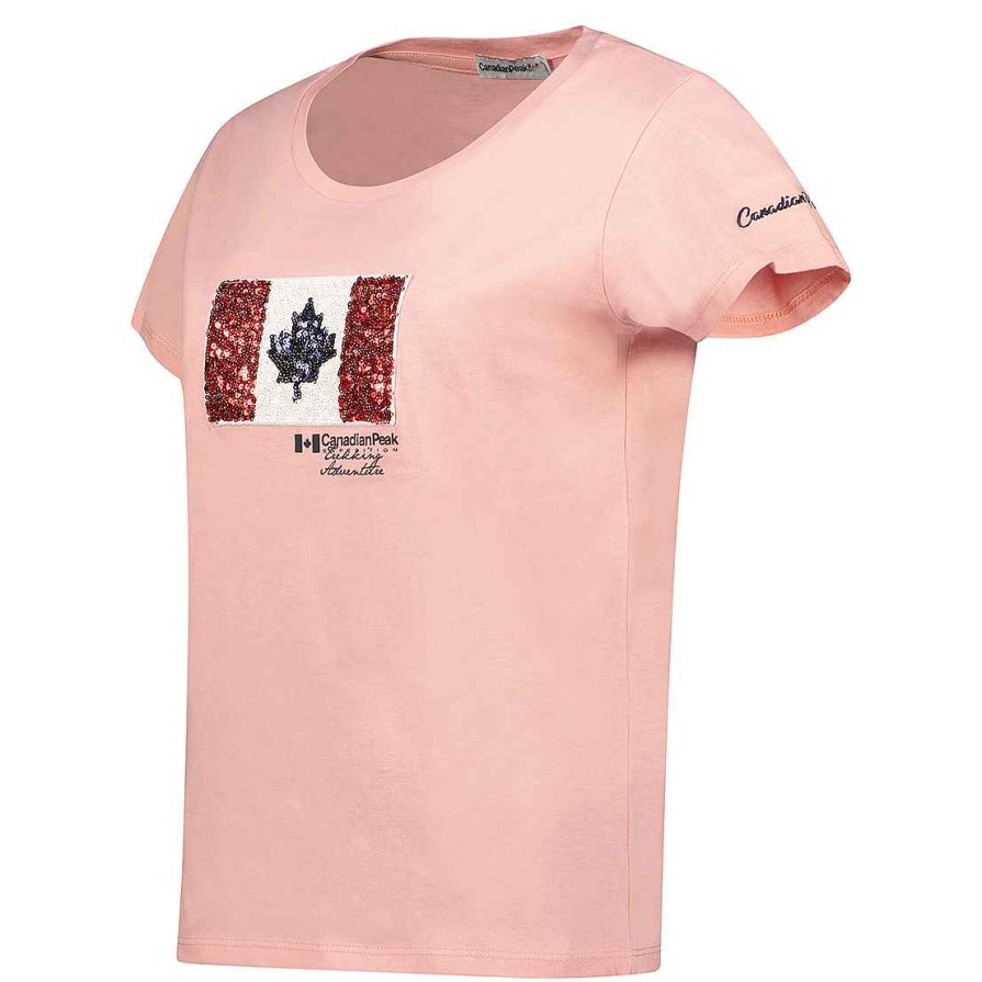 Femme Canadian Peak T-Shirt | Jermioneak Light Pink Rm Lady 254