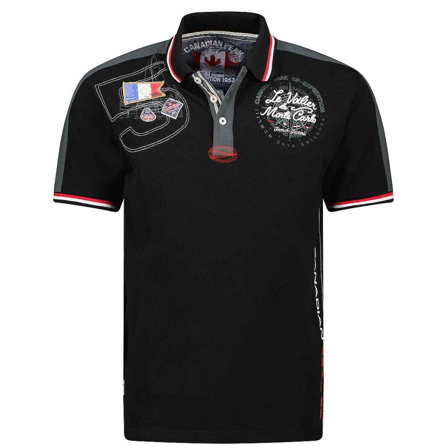 Homme Canadian Peak Polo | Kalvineak Black Rm Men 254