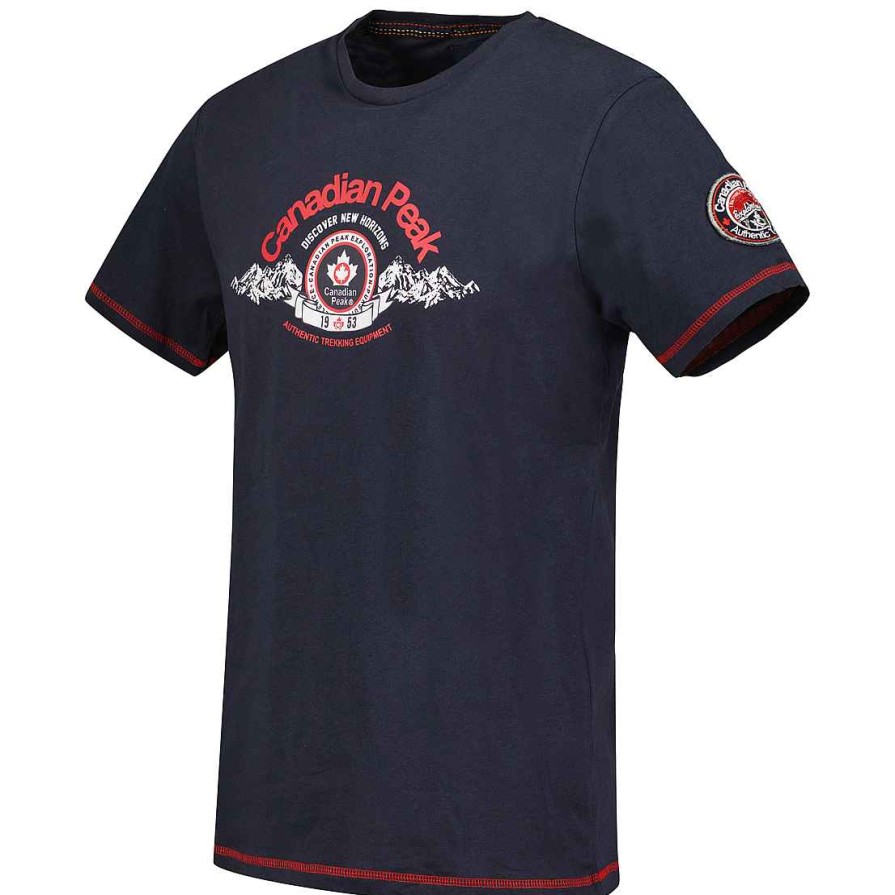 Homme Canadian Peak T-Shirt | Janado Navy Rm Cp Men 254