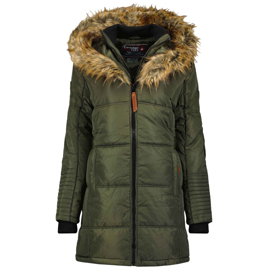 Femme Canadian Peak Parka | Beauty Kaki Lady 078