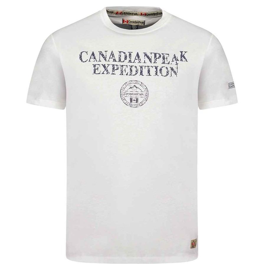 Homme Canadian Peak T-Shirt | Jvickeak White Rm Men 249