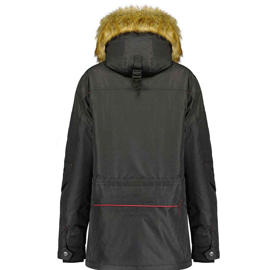 Femme Canadian Peak Parka | Acheak Rm Black Lady 054