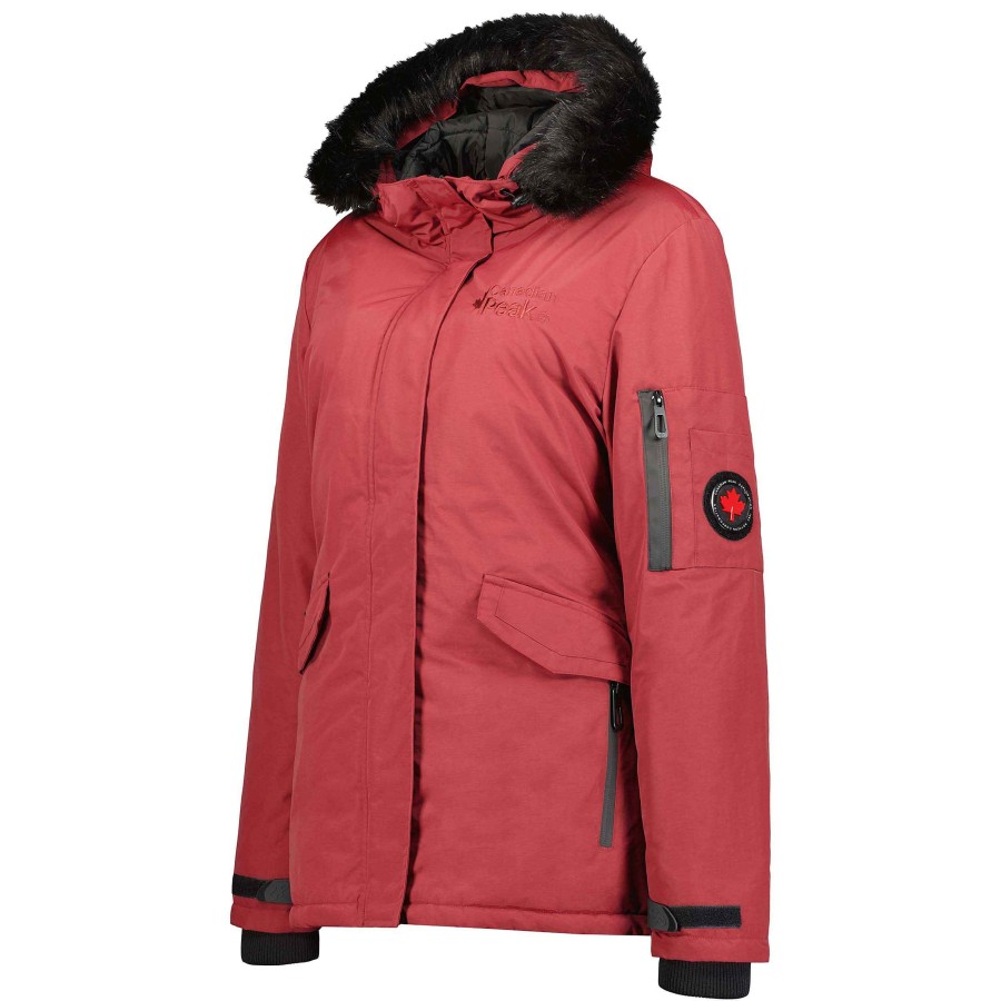 Femme Canadian Peak Parka | Adaneaka Bs Cp Bordeaux Lady 056