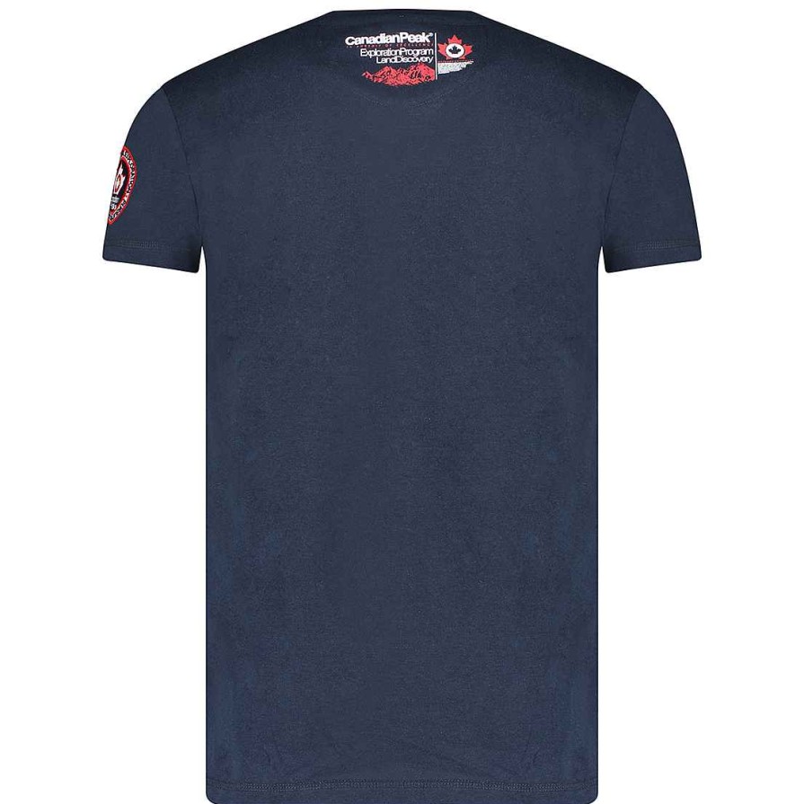 Homme Canadian Peak T-Shirt | Jommando Ss Bs Cp Navy Men 100