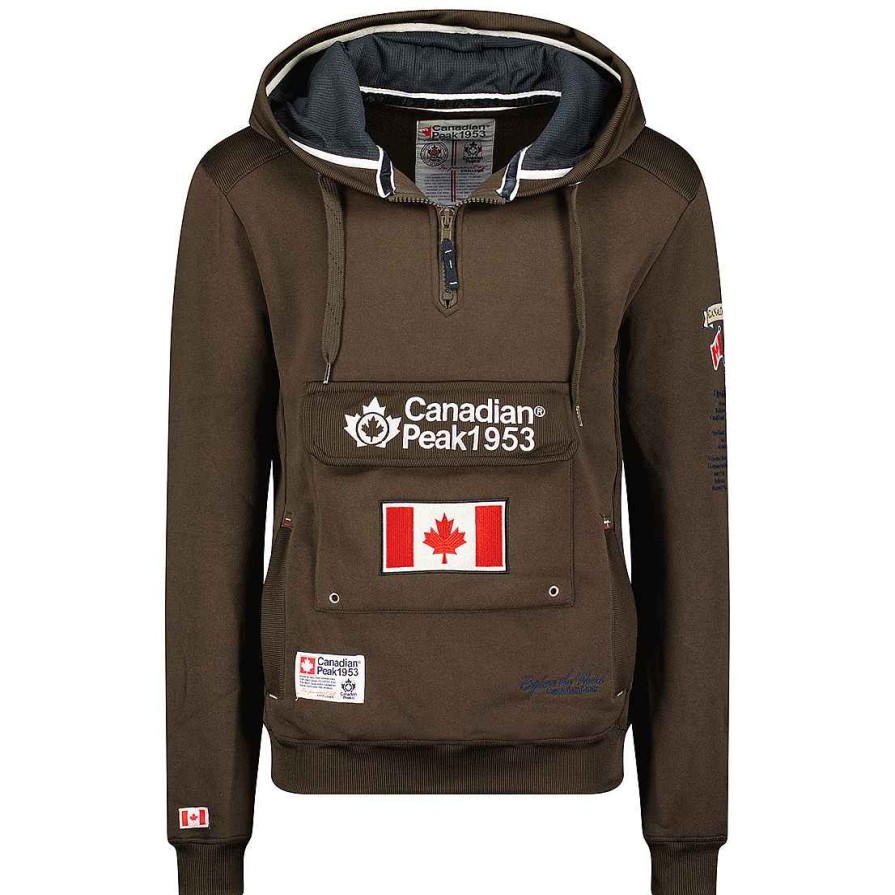 Homme Canadian Peak Transpirer | Galapagos Brown Men Cp Rm 100