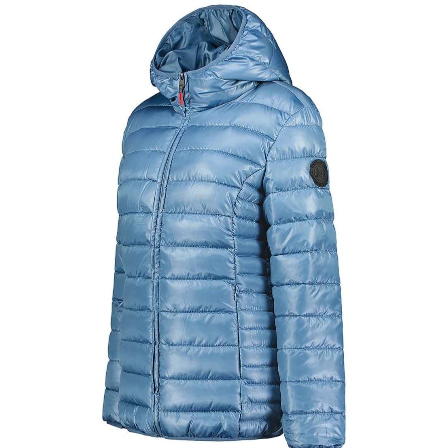 Femme Canadian Peak Blouson | Annemai Hood Mt Washed Blue Lady 096