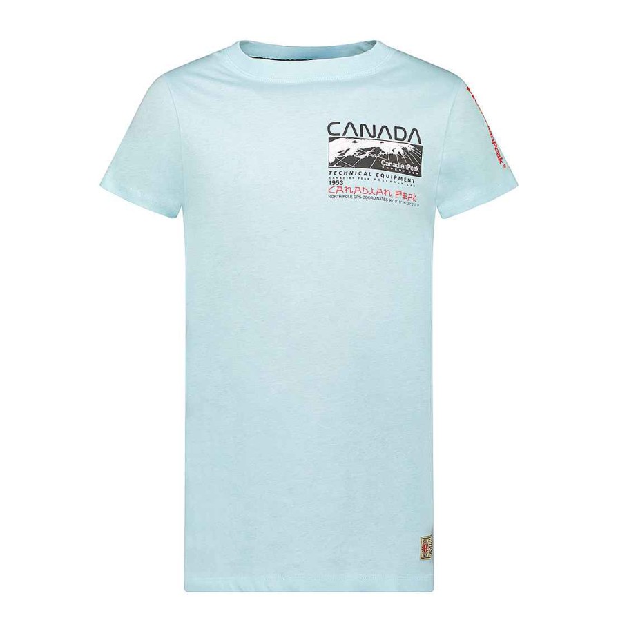 Homme Canadian Peak T-Shirt | Jholmeak Sky Blue Rm Men 249