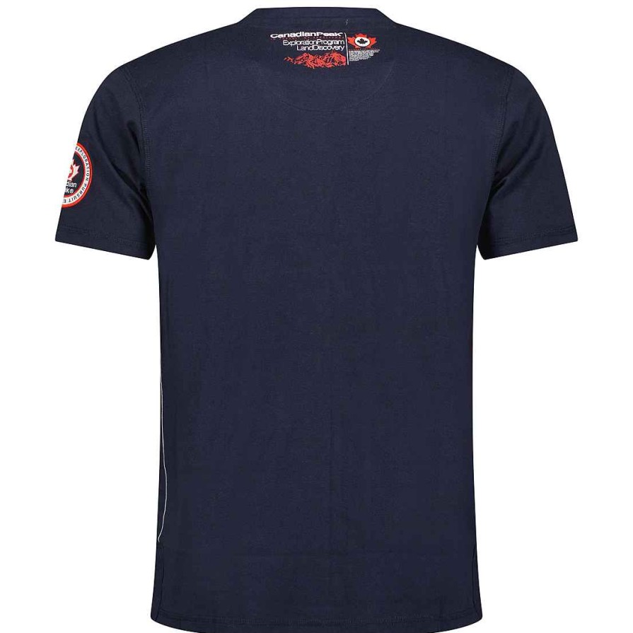 Homme Canadian Peak T-Shirt | Jomando Navy Men Cp Rm Men 235