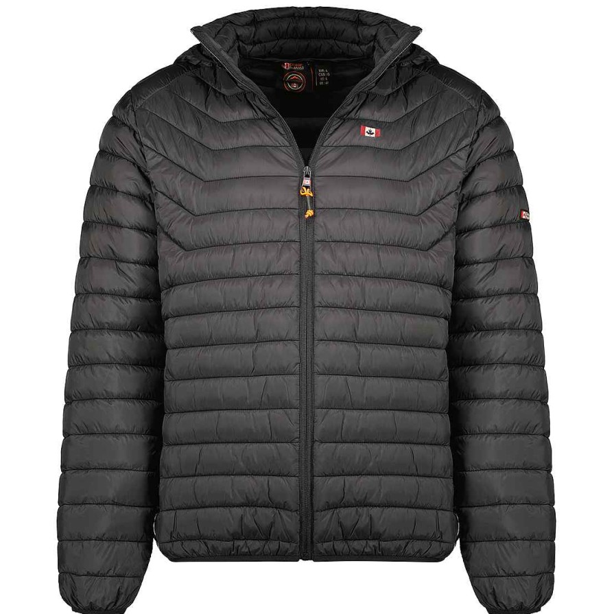 Homme Canadian Peak Blouson | Astoneak Hood Black Men 054