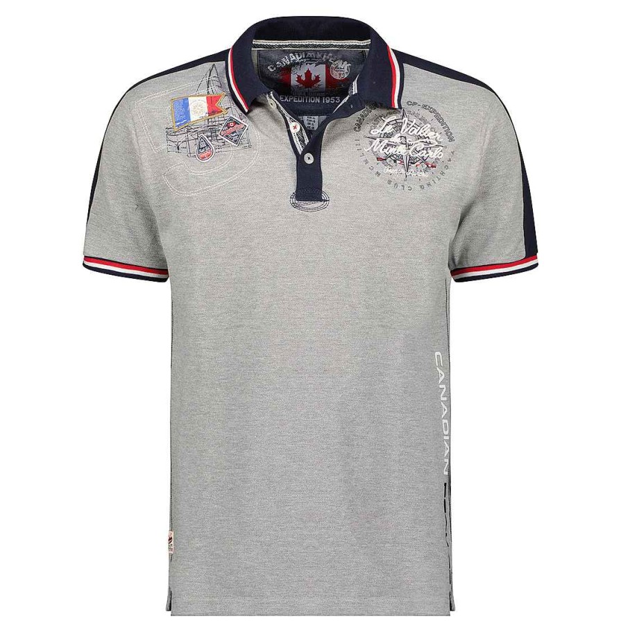 Homme Canadian Peak Polo | Kalvineak Bgrey Rm Men 254