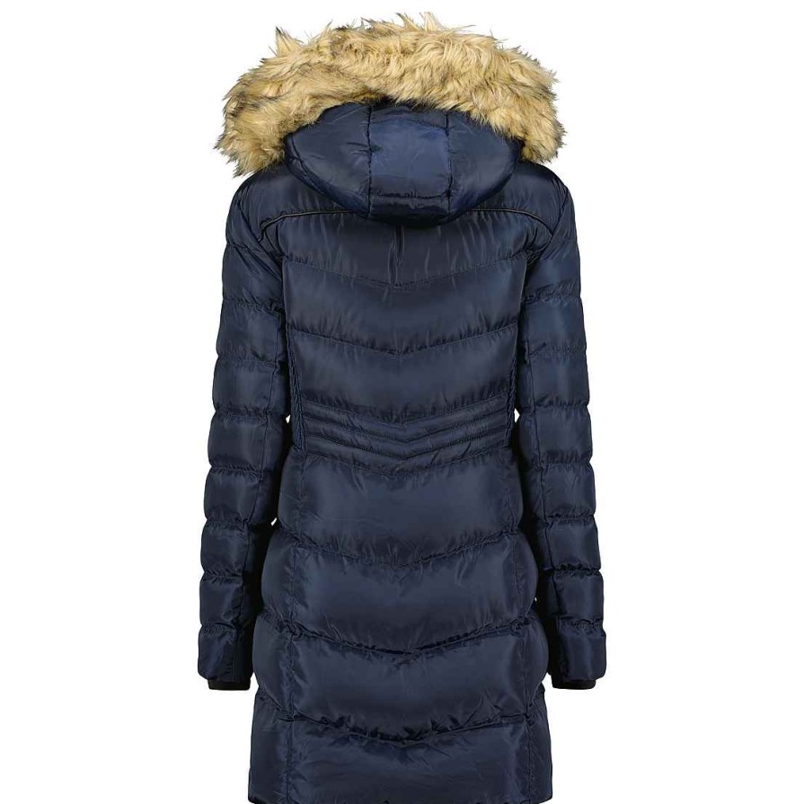 Femme Canadian Peak Parka | Badomai Long Navy Rm Lady 054