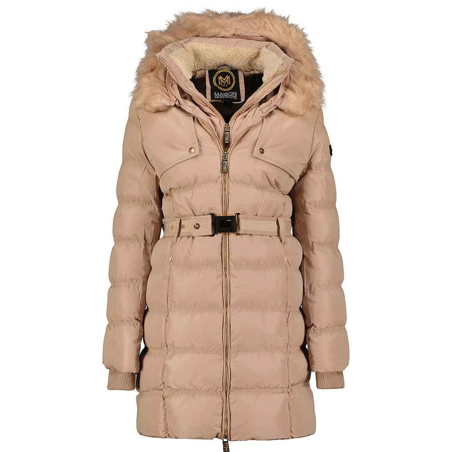 Femme Canadian Peak Parka | Diamai Long Pink Rm Lady 054