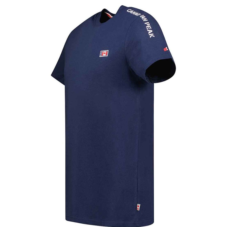 Homme Canadian Peak T-Shirt | Jaredeak Navy Rm Men 235