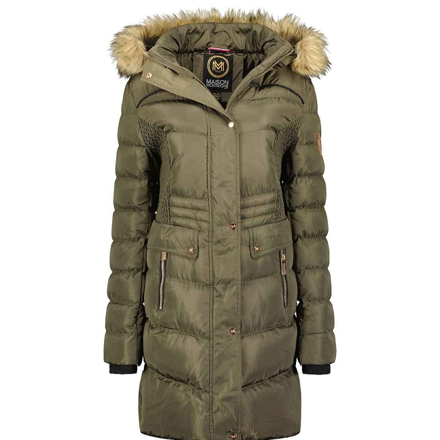 Femme Canadian Peak Parka | Badomai Long Kaki Rm Lady 054