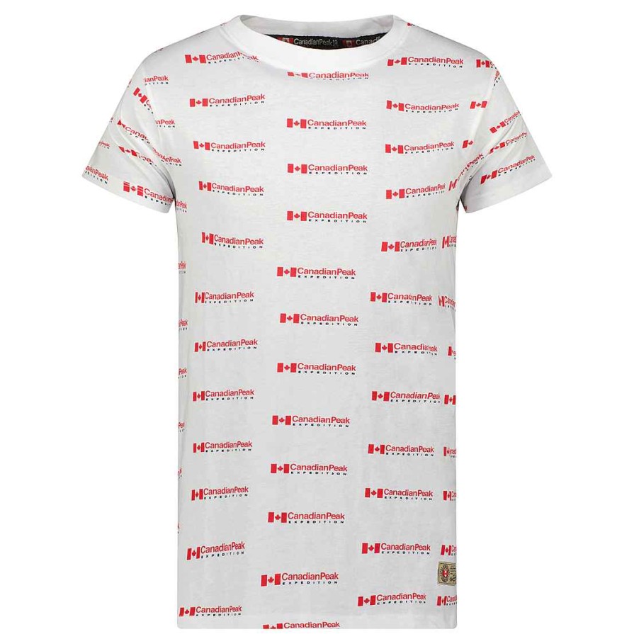 Homme Canadian Peak T-Shirt | Jabarieak White Rm Men 249