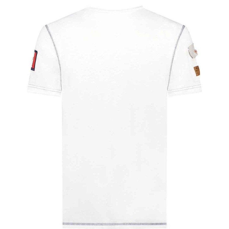 Homme Canadian Peak T-Shirt | Jiseak White Rm Men 235