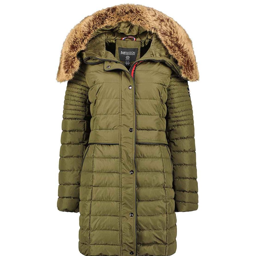 Femme Canadian Peak Parka | Charlimai Kaki Mt Lady 077