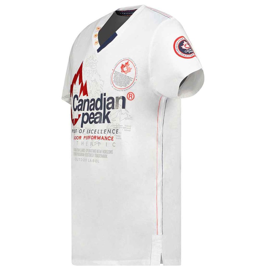 Homme Canadian Peak T-Shirt | Jomando White Men Cp Rm Men 235