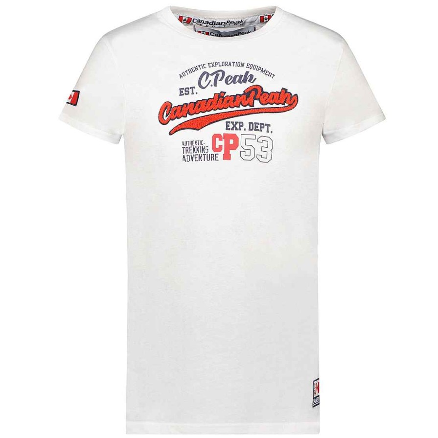 Homme Canadian Peak T-Shirt | Jurbeak White Rm Men 235