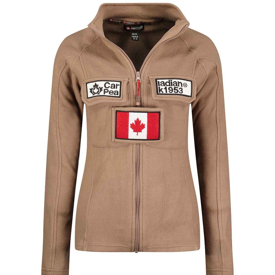 Femme Canadian Peak Polaire | Tantouneak Fz Taupe Rm Lady 235