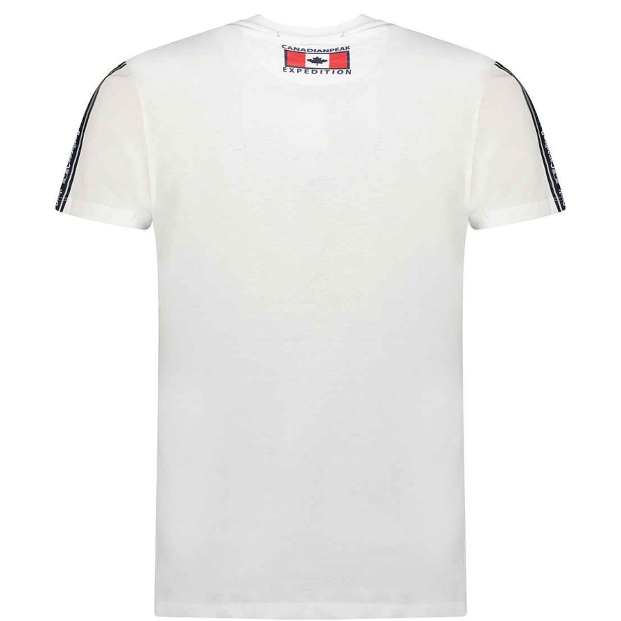 Homme Canadian Peak T-Shirt | Javengeak White Rm Men 249