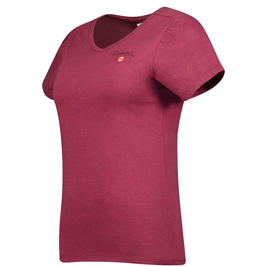 Femme Canadian Peak T-Shirt | Jelodieak Burgundy Rm Lady 419