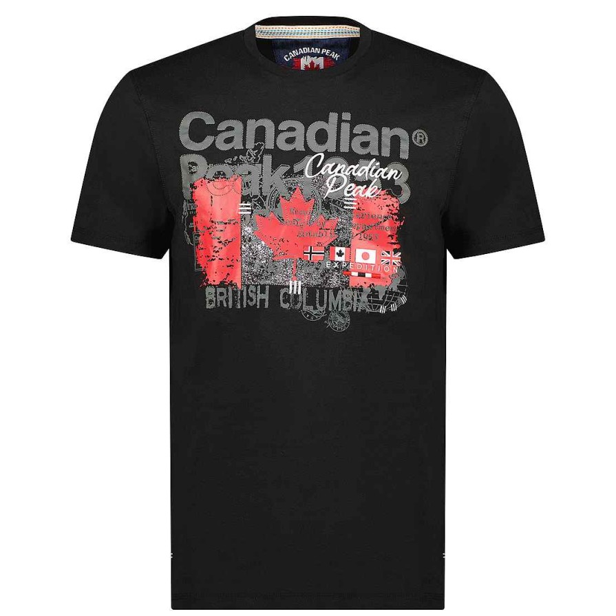 Homme Canadian Peak T-Shirt | Jetchupeak Black Rm Men 235