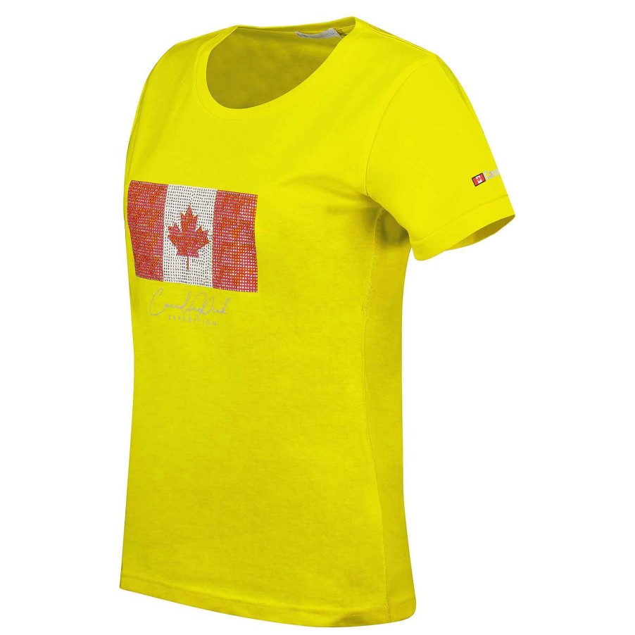 Femme Canadian Peak T-Shirt | Jwildeak Lemon Rm Lady 204