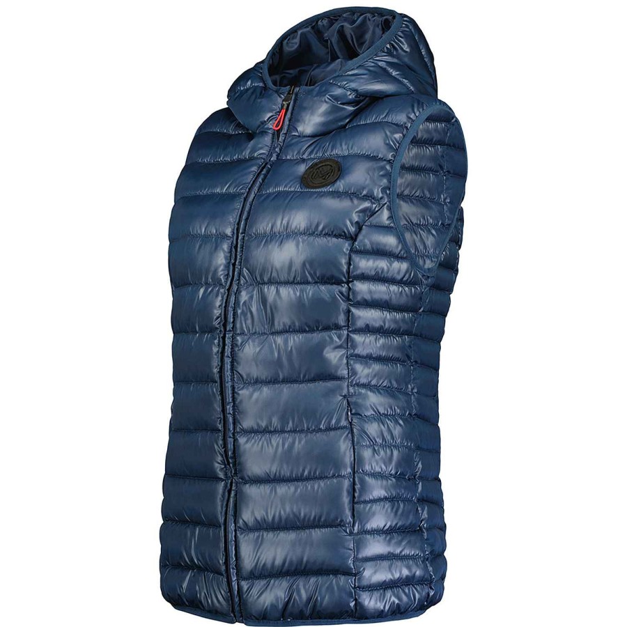 Femme Canadian Peak Gilet | Annemai Vest Hood Mt Navy Lady 096