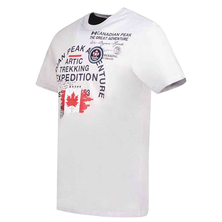 Homme Canadian Peak T-Shirt | Jergeneak Light Grey Men 235