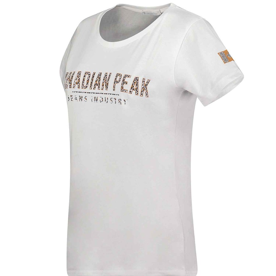 Femme Canadian Peak T-Shirt | Jolileak White Rm Lady 204