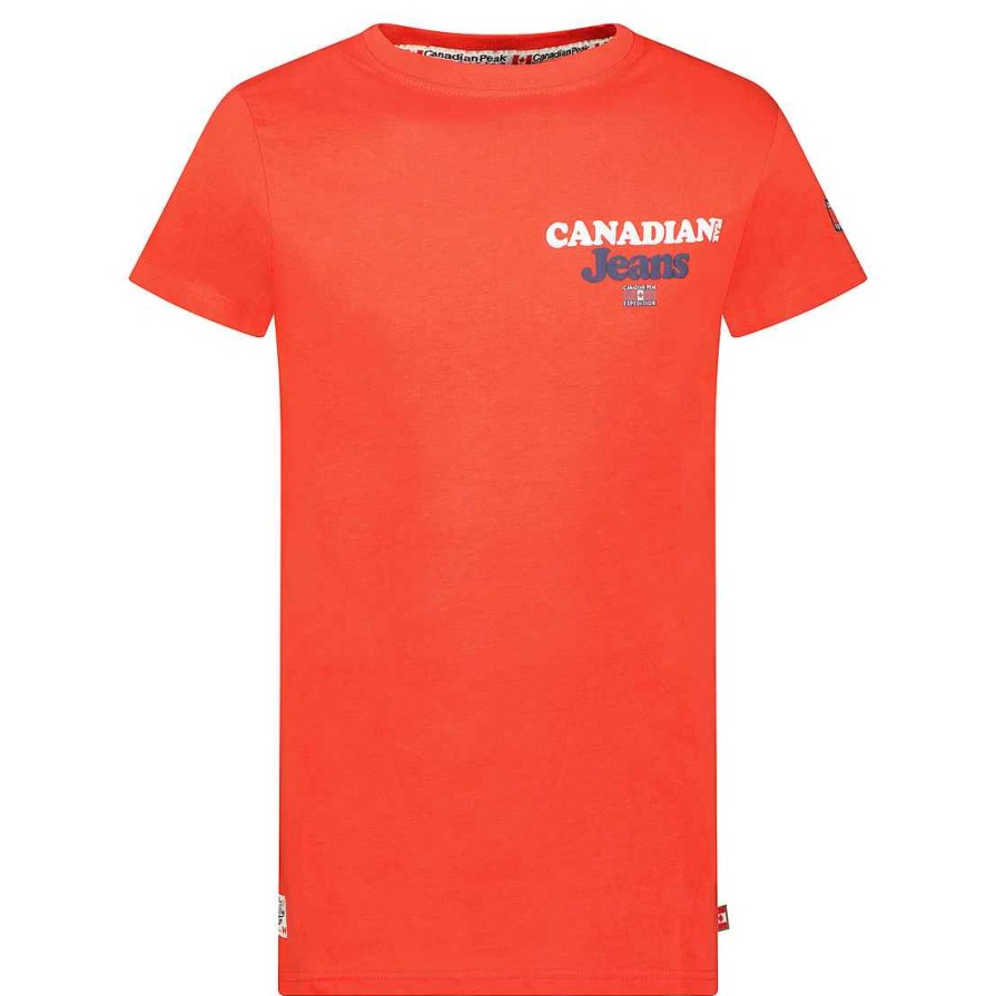 Homme Canadian Peak T-Shirt | Jouppeak Red Rm Men 235