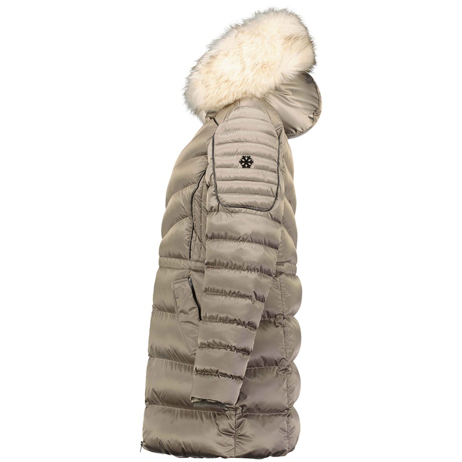 Femme Canadian Peak Parka | Destimai Taupe Rm Lady 070