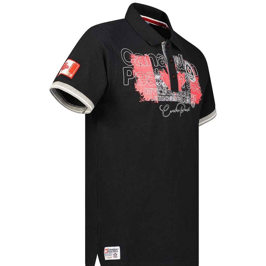 Homme Canadian Peak Polo | Kutteak Black Rm Men 419