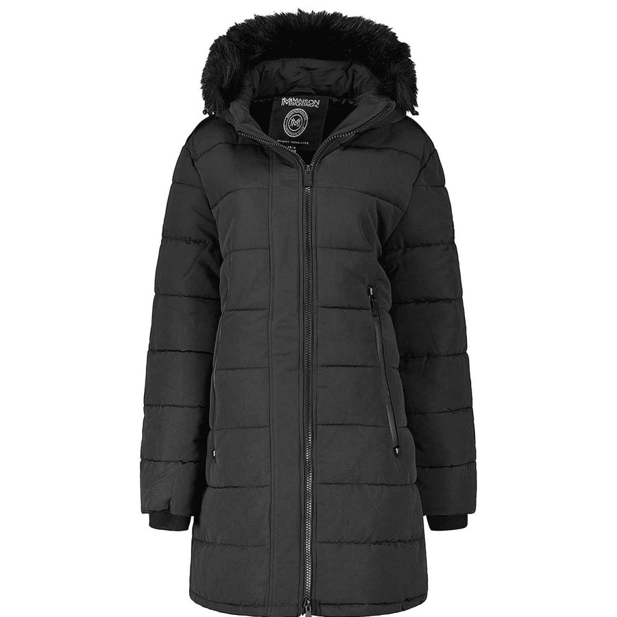 Femme Canadian Peak Parka | Autruchemai Black Mt Lady 001