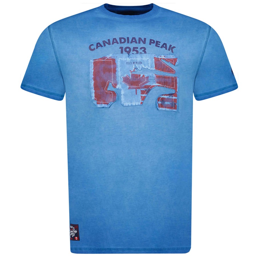 Homme Canadian Peak T-Shirt | Jotzeak Light Blue Men 235