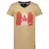 Homme Canadian Peak T-Shirt | Jerable Men Beige Cp Rm Men 235