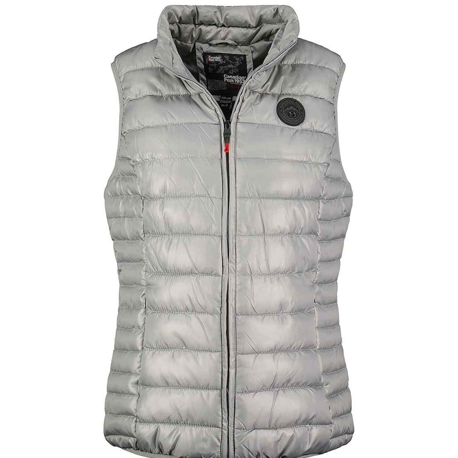 Femme Canadian Peak Gilet | Volombiana Vest Basic Lgrey Cp Rm Lady 096