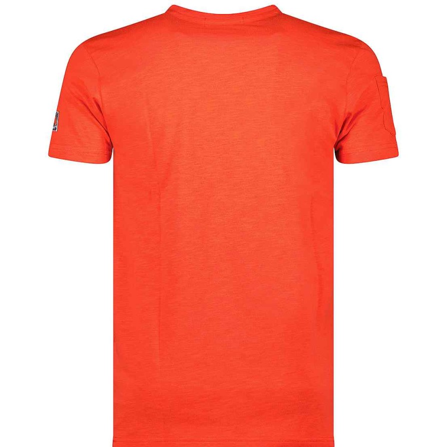 Homme Canadian Peak T-Shirt | Jimothe Ss Bs Cp Red Men 100