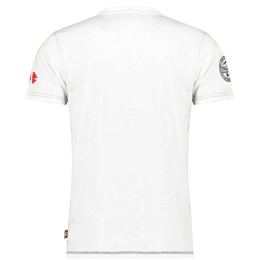 Homme Canadian Peak T-Shirt | Joukeak White Rm Men 254